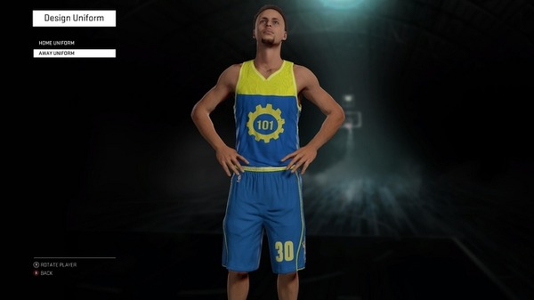 世紀末バスケ軍団誕生！『NBA 2K16』ユーザーが『Fallout』風チームを制作