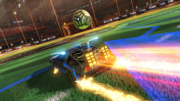 車サッカー『Rocket League』にデロリアン参戦！「Back to the Future」DLCが近日配信