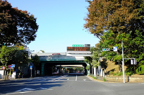 外苑西通りと首都高4号新宿線