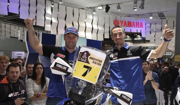 ヤマハはイタリア・ミラノショーにて、ダカールラリー参戦ライダーを発表。