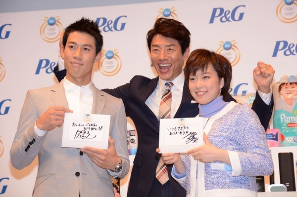 男子テニス・錦織圭選手、松岡修造、女子卓球・石川佳純選手【写真：鶴見菜美子】