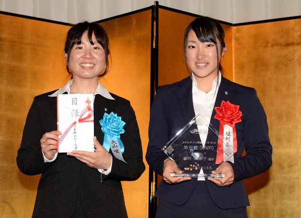 女子プロ野球、角谷賞は植村美奈子と大山唯が受賞