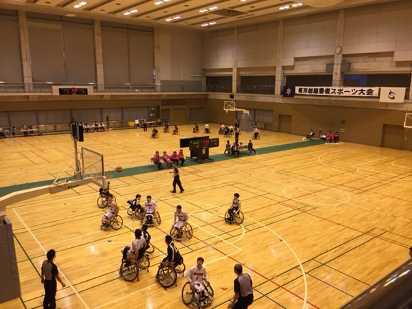 第16回東京都障害者スポーツ大会で車いすバスケットボール観戦会が行われた
