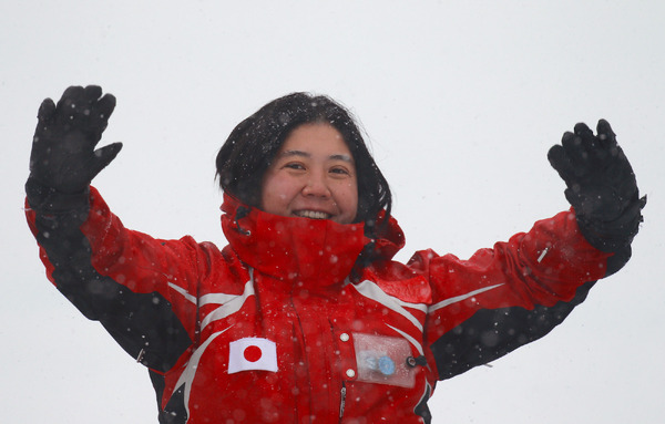 バンクーバー・パラリンピックの大日方邦子さん（2010年3月14日）