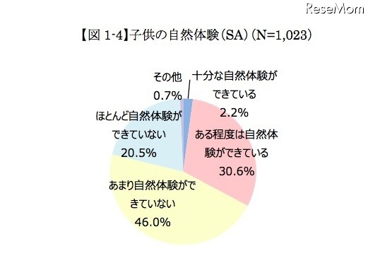 子どもの自然体験