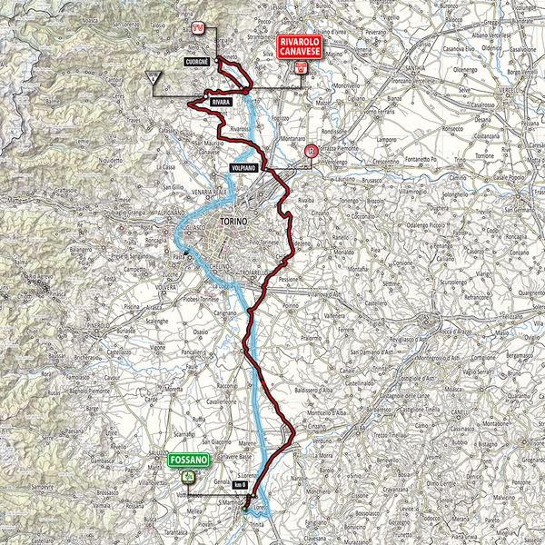 ジロ・デ・イタリア14　第13ステージ、フォッサノからリバローロ・カナベーゼ