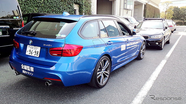 東京マラソン2016のランナーたちとともに走ったBMWのクルマたち