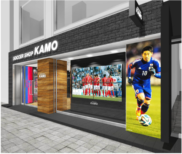 サッカーショップKAMO名古屋店がリニューアル、名古屋グランパスオフィシャルコーナー新設