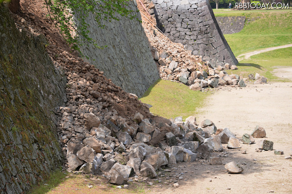 石垣が崩れるなど、地震による被害が出ている熊本城 (C)GettyImages