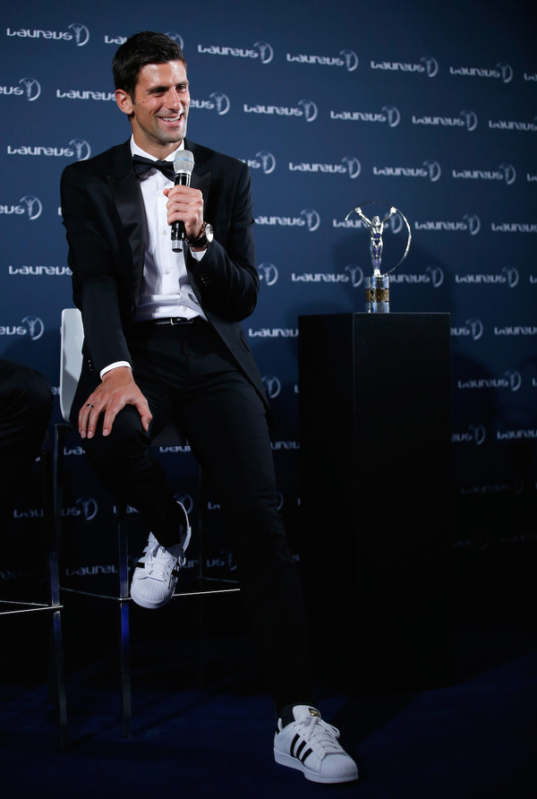 ノバク・ジョコビッチがローレウス・ワールド・スポーツ・アワードの年間最優秀選手賞（2016年4月18日）