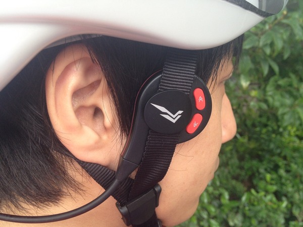 耳をふさがない自転車専用ワイヤレスヘッドセット「ヴォーチェ・ラブル」