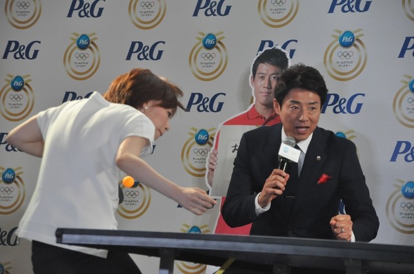 P＆Gが母の日イベントを開催。松岡修造、石川佳純が登壇（2016年5月8日）