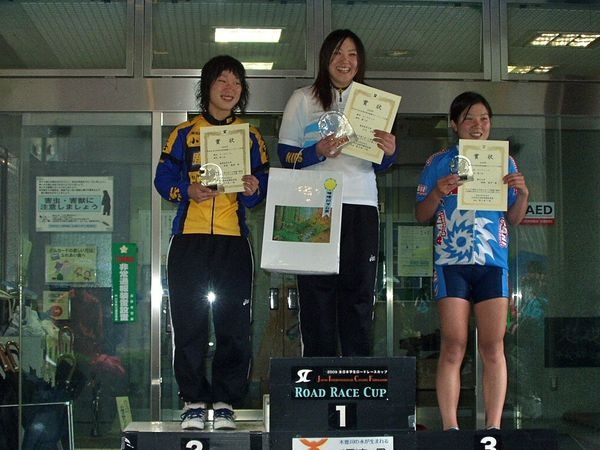 　日本学生自転車競技連盟が主催する全日本学生選手権個人ロードレース大会が、5月30・31日に長野県木祖村の奥木曽湖周回コースで行われ、女子レース100kmオープンは、青野奈美（SEKIみちのく）と川又千裕（鹿屋体育大）が序盤から逃げ、青野がトップでゴール。学生選手
