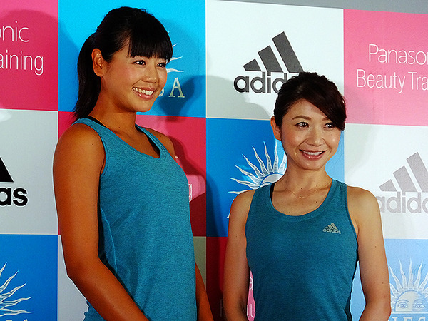 adidas MeCAMP supported by ANESSA and Panasonic オープニングイベントに参加した坂口佳穗選手と市橋有里氏（5月28日）