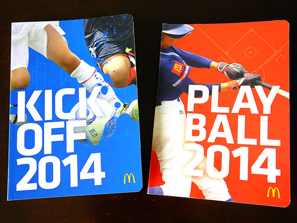 PLAY BALL 2014 手帳。サッカー版もあり、タイトルは「KICK OFF」だ。