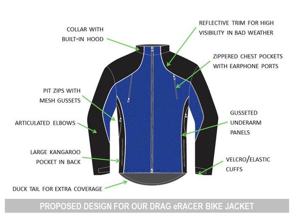 Drag eRacer ski and cycling jacket