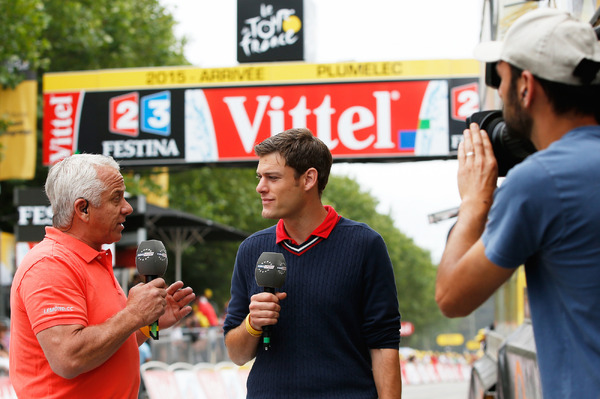 ツール・ド・フランスのTVレポーターたち 参考画像（2015年7月12日）