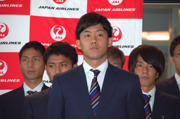 羽田空港でサッカーU-23日本代表の壮行会が開催（2016年7月21日）