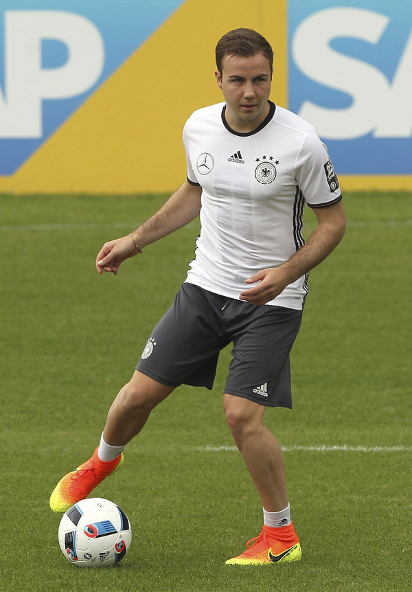 サッカードイツ代表のマリオ・ゲッツェ参考画像（2016年5月28日）
