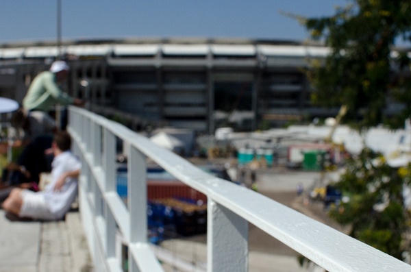 マラカナン・スタジアム周辺のペンキは塗り終わりました（2016年8月5日）