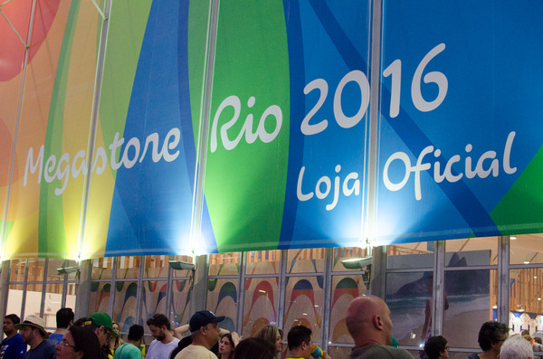 リオデジャネイロ五輪公式グッズショップの「Megastore Rio 2016」