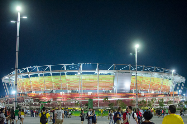 リオデジャネイロ五輪バーラ・オリンピック・パークの競技場（2016年8月6日）