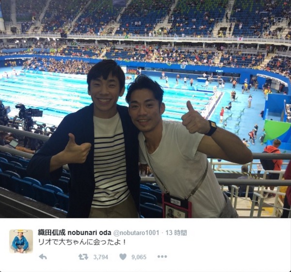 【リオ2016】元フィギュア・高橋大輔＆織田信成、夏季五輪取材中「会ったよ！」