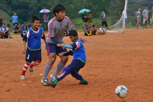 ミャンマーでサッカーフェスティバル