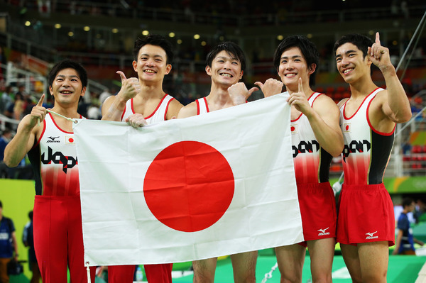 体操男子団体総合で日本代表が金メダルを獲得（2016年8月8日）