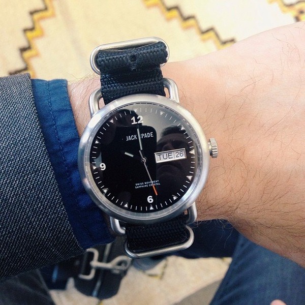 Jack Spade　Black Conway 38mmウォッチ