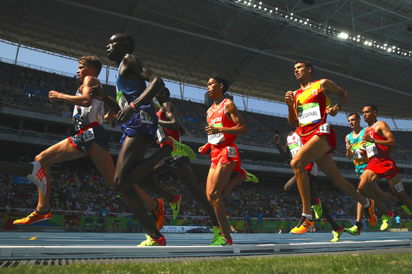 リオデジャネイロ五輪陸上5000mを走る大迫傑 参考画像（2016年8月17日）