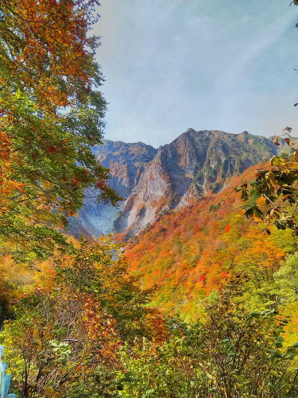 一ノ倉沢は10月下旬に紅葉のピークを迎える