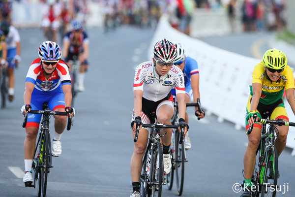 世界選手権女子ロードレースに出場した吉川美穂