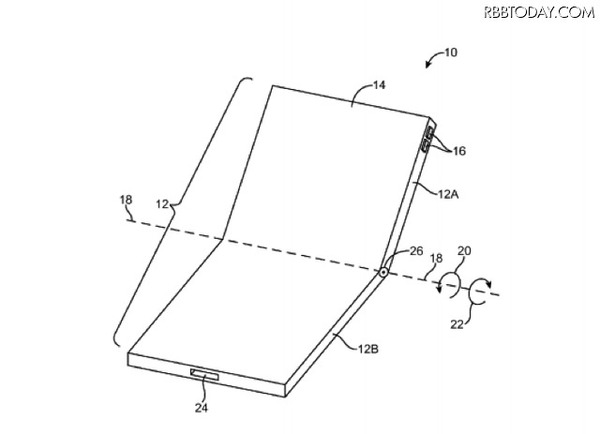 iPhone 8で採用？Appleが折りたたみスマホに関する新特許取得