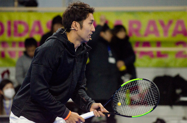 新型テニスフェス『ADIDAS HIMARAYA TENNIS FESTIVAL 2016 TOKYO FINAL』が開催。内山靖崇選手（2016年12月17日）