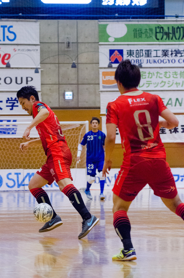 Fリーグ第27節、星翔太（バルドラール浦安）がヴォスクオーレ仙台で復帰。決勝ゴールを決めた（2017年1月7日