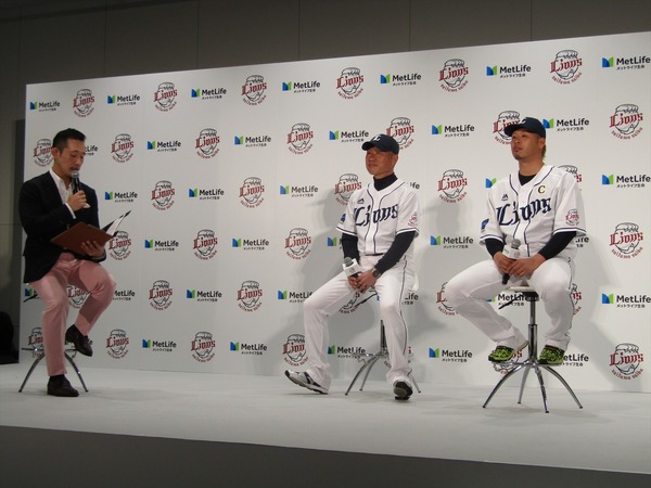 メットライフ生命が西武ドームの命名権取得 契約締結発表会見（2017年1月16日）
