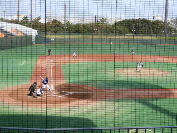 大田スタジアムのスタンドから