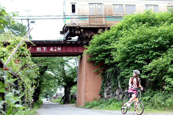 ポタガール埼玉 後口沙織さんがTernで輪行