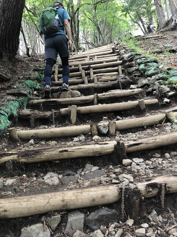 塔ノ岳に向かう大倉尾根