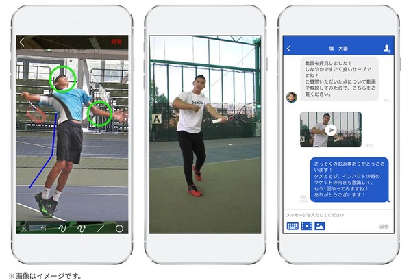 テニスのオンラインレッスンアプリ「WOWOWパーソナルコーチ」配信開始