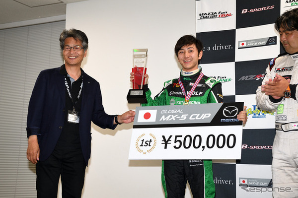 優勝した、Circuit WOLF＆KOTAの吉田綜一郎選手