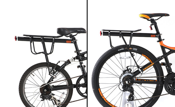 自転車の運搬力を向上させる「荷台」と「収納容量可変バッグ」発売