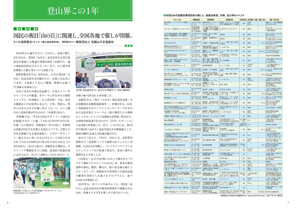 遭難事故データや事故防止情報を掲載する「登山白書2017」発売