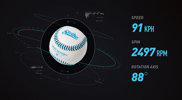 投球データを計測できるスマート野球ボール「ストライク」先行予約開始
