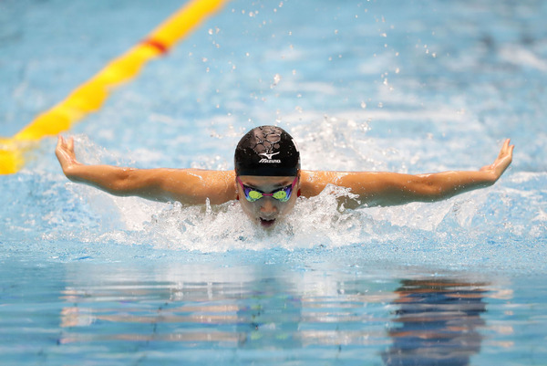 第6回世界ジュニア水泳選手権で女子50mバタフライに出場した池江璃花子（2017年8月25日）