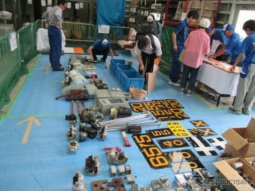 鉄道部品の販売なども行われる予定。