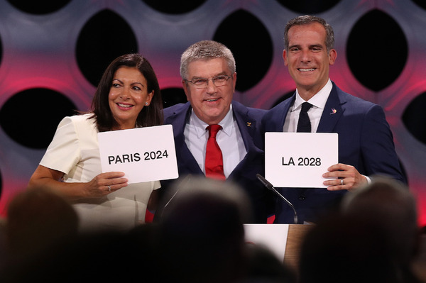 2014年パリ五輪と2018年ロス五輪の決定を国際オリンピック委員会（IOC）が正式に発表（2017年9月13日）