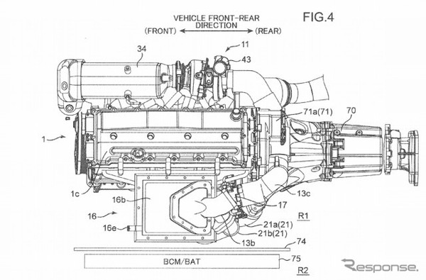 マツダが米国USPTO（特許商標庁）に特許申請した「トリプルチャージャー」