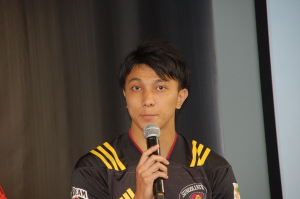 ラグビーの松井千士選手（2017年10月2日）